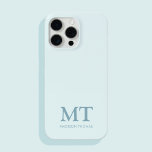 Modern Minimalist Name Initial Monogram iPhone 15 Pro Max Case<br><div class="desc">Minimalist Modern Initial Monogram Phone Case. Create your own personalized iPhone Case with custom initial name.</div>