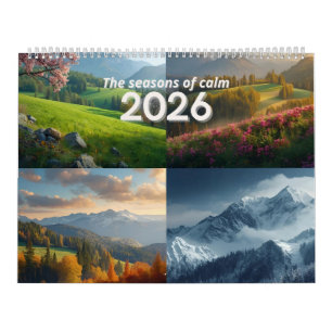 Modern Minimalist Nature 2026 Wall Calendar