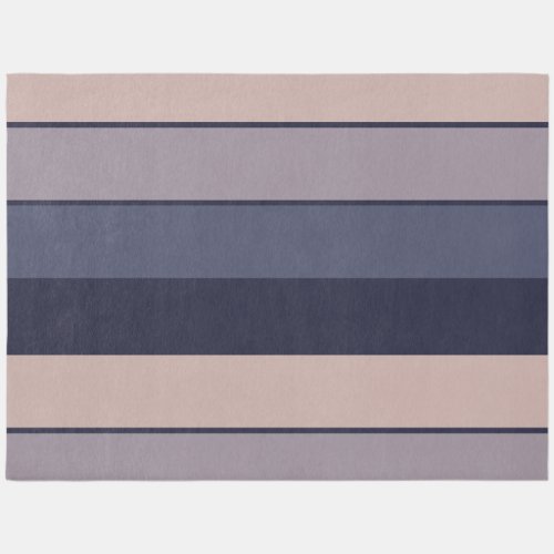 Modern Minimalist Navy Stripes  Rug