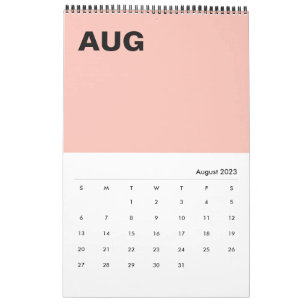 Modern Minimalist New Year's 2023 Calendar