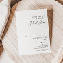 Modern Minimalist Nothing Fancy Just Love Wedding Invitation