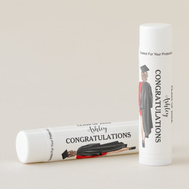 Modern Minimalist Nurse Graduation Party Favors  Lip Balm (Front)