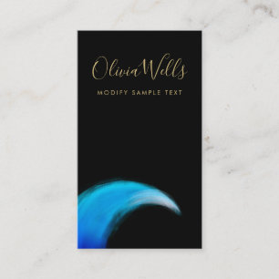 Modern Minimalist Ocean Wave Business Card