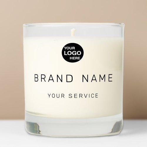 Modern Minimalist Office Corporate Business Logo Scented Candle