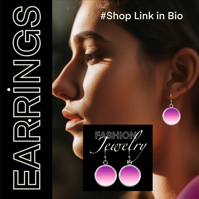 Modern Minimalist Ombre Boho Drop Dangle Earrings (Trendy Modern Minimalist Chic Ombre Drop Dangle Earrings)