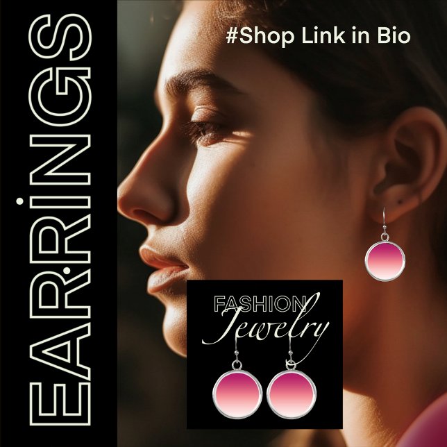 Modern Minimalist Ombre Boho Drop Dangle Earrings (Trendy Chic Modern Minimalist Drop Dangle Ombre Earrings)