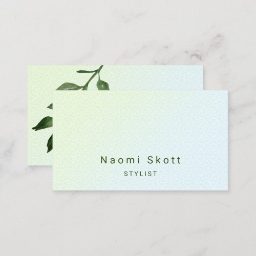 Modern Minimalist Ombre Leather Professional Busin Business Card
