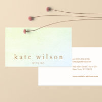 Modern Minimalist Ombre Leather Professional Business Card