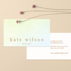 Modern Minimalist Ombre Leather Professional Business Card at Zazzle