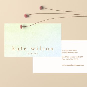 Modern Minimalist Ombre Leather Professional Business Card by sm_business_cards at Zazzle
