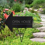 Modern Minimalist Open House Directional Sign at Zazzle