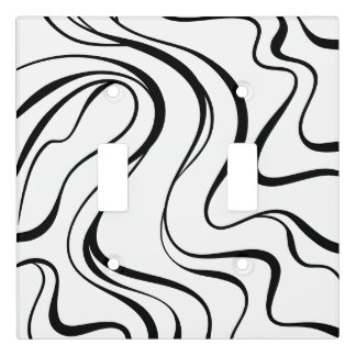Modern Minimalist Organic Fluid Light Switch Cover
