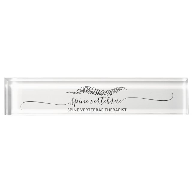 Modern Minimalist Orthopedic student Desk Name Plate (Front)