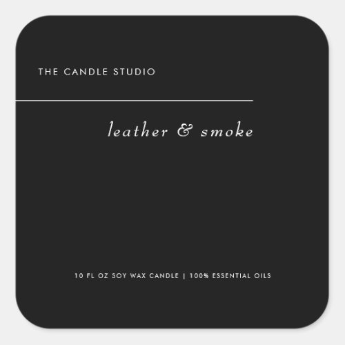 Modern Minimalist Packaging Candle Cosmetics Label