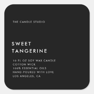 Modern Minimalist Packaging Candle Cosmetics Label