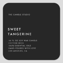 Modern Minimalist Packaging Candle Cosmetics Label