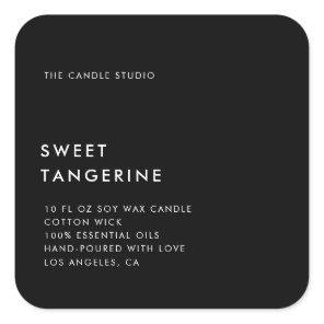 Modern Minimalist Packaging Candle Cosmetics Label