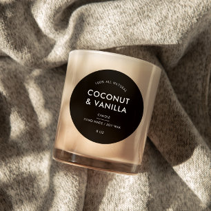 Modern Minimalist Packaging Candle Product Label