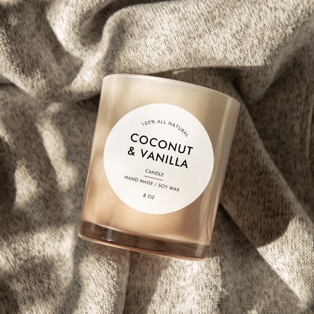 Modern Minimalist Packaging Candle Product Label (Creator Uploaded)