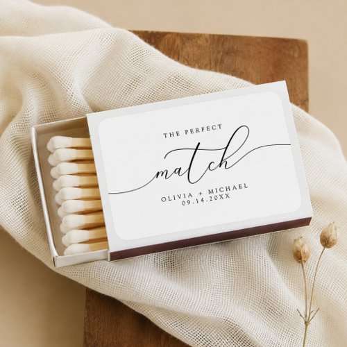 Modern Minimalist Perfect Match Wedding Matches