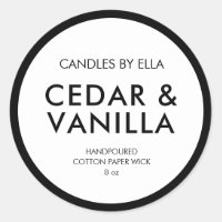 Minimalist Vintage Candle Label