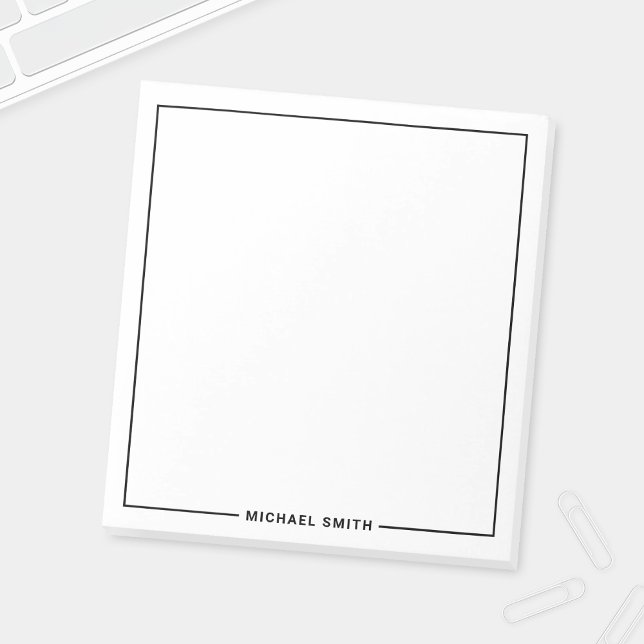 Modern Minimalist Personalized Name Notepad (Creator Uploaded)
