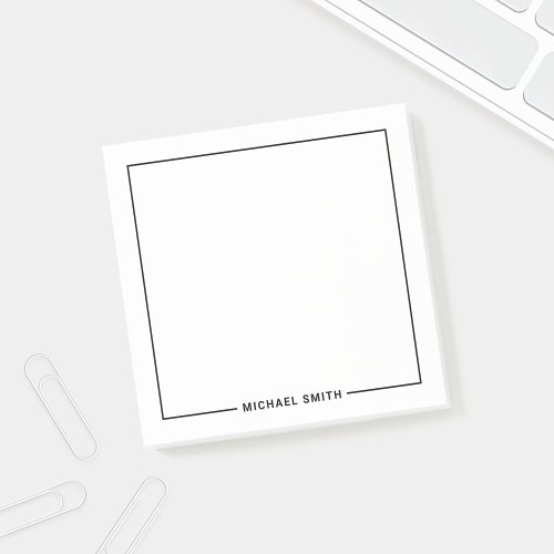 Modern Minimalist Personalized Name Post_it Notes