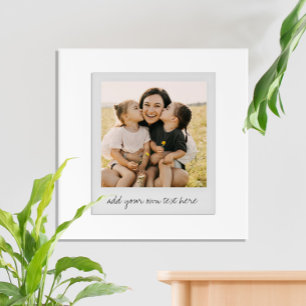 Modern Minimalist Personalized Photo Acrylic Print