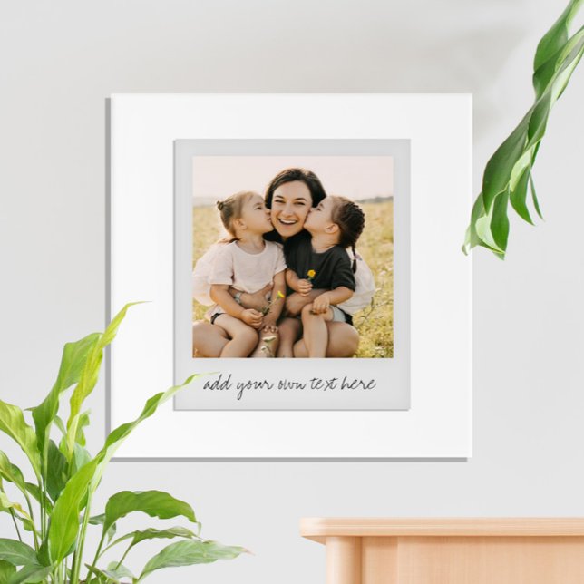 Modern Minimalist Personalized Photo Acrylic Print (Creator Uploaded)