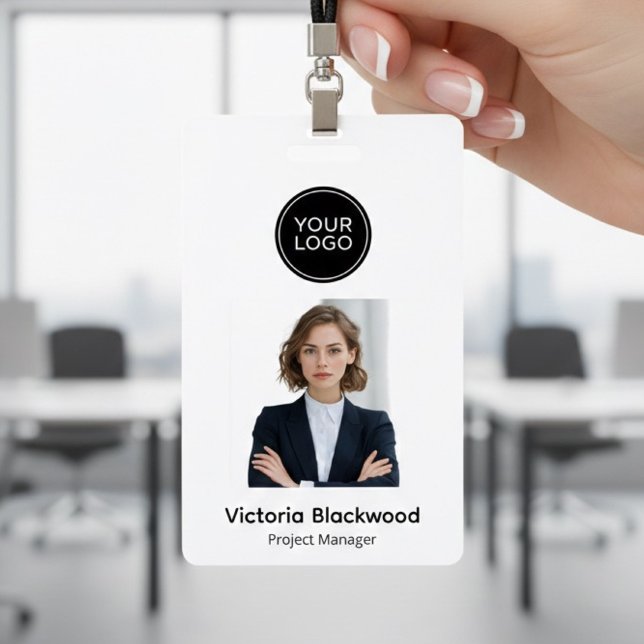 Modern Minimalist Personalized Photo Badge (Creator Uploaded)
