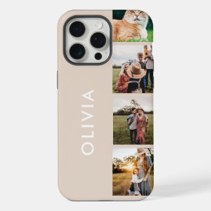 Modern Minimalist Personalized Photo Collage iPhone 15 Pro Max Case