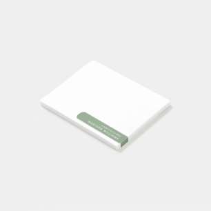 Modern Minimalist Personalized Stationery Post-it Notes