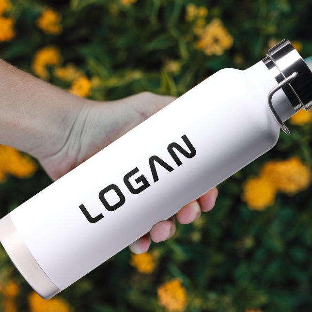 Modern Minimalist Personalized  Water Bottle (Creator Uploaded)