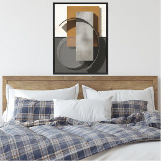 Modern Minimalist Photo Art - Abstract Geometric  Canvas Print