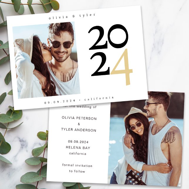 Modern Minimalist Photo Save the Date  (Creator Uploaded)