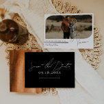 Modern Minimalist Photo Save the Date Card