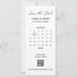 Modern Minimalist Photo Strip  Save The Date