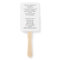 Modern Minimalist Photo Wedding Hand Fan Programs