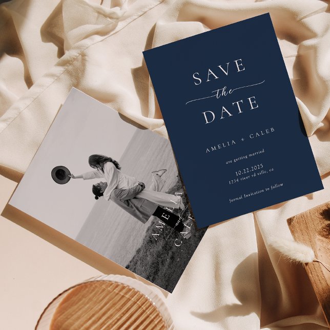 Modern Minimalist Photo Wedding Save the Date (Creator Uploaded)