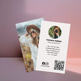 Modern Minimalist Photography | Professional Photo Business Card