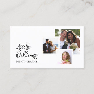 Modern minimalist photos photography business card