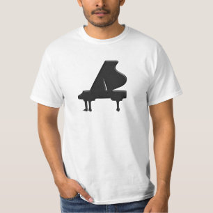 Modern Minimalist Piano Keyboard Design T-Shirt