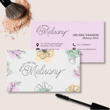 Modern Minimalist Pink Gold Green Floral Line Art
