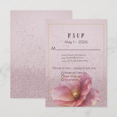 Modern Minimalist Pink Gold Wedding 