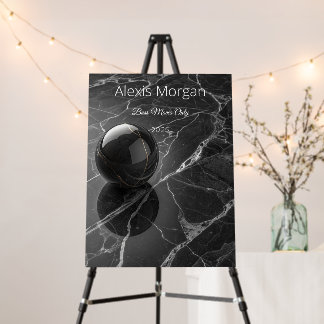 Modern Minimalist Pink-Purple Border Template Foam Board