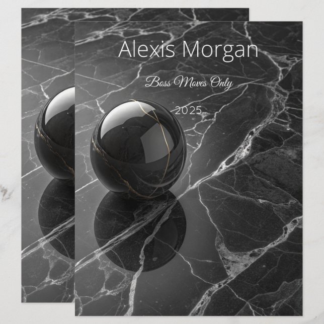 Modern Minimalist Pink-Purple Border Template Letterhead (Front/Back)