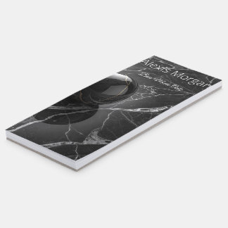 Modern Minimalist Pink-Purple Border Template Magnetic Notepad