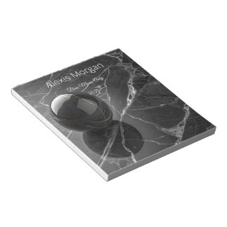 Modern Minimalist Pink-Purple Border Template Notepad