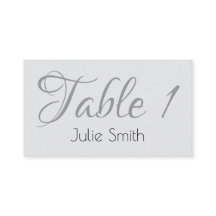 Modern Minimalist Place Card for Wedding
