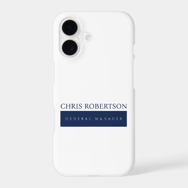 Modern Minimalist Plain Case-Mate iPhone Case (Back)
